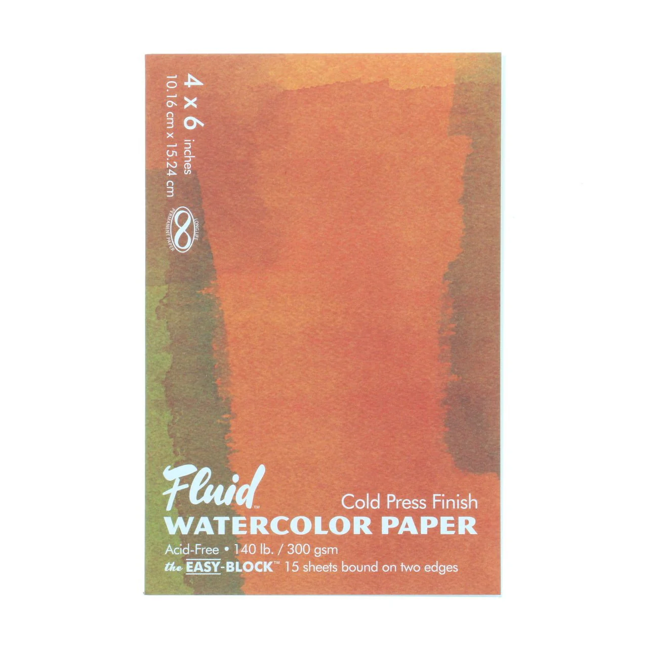 Fluid Watercolor Block - Cold Press -  4X6