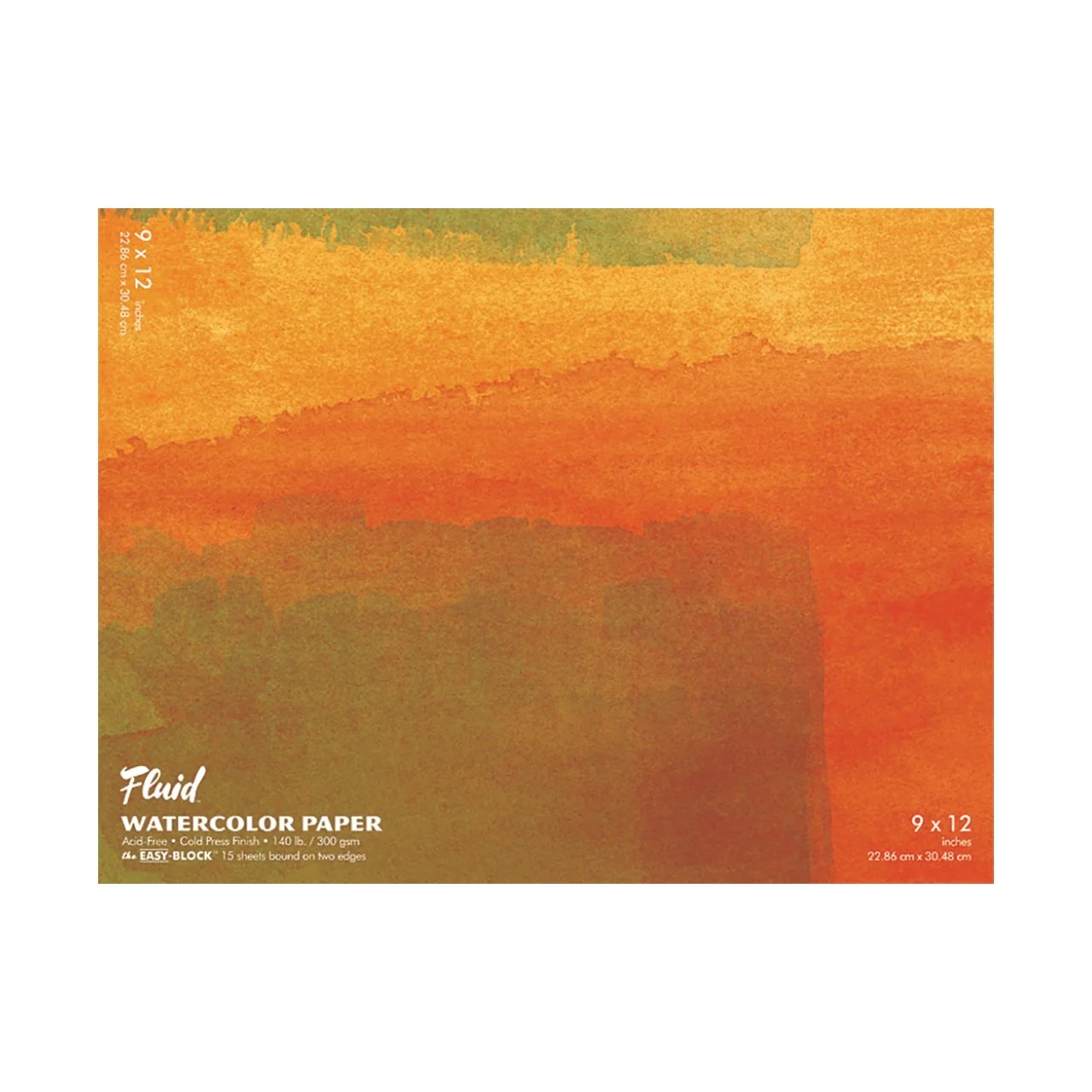 Fluid Watercolor Block - Cold Press - 9X12