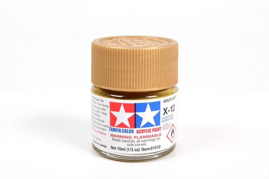 Tamiya Mini Acrylic 10 ml - X-12 Gold Leaf Gloss Finish