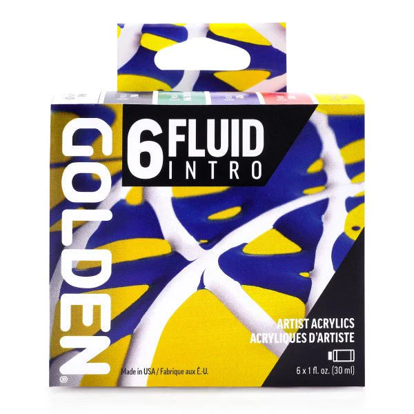 Golden Fluid Acrylic 6 Color Intro Set
