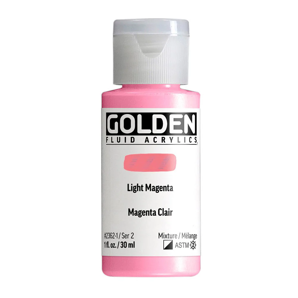 Golden Fluid Acrylic Light Magenta 1 oz