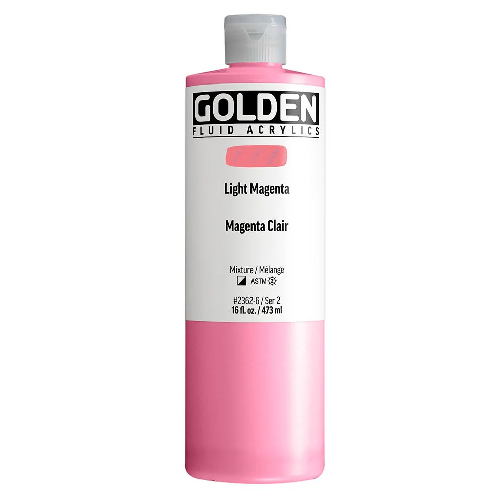 Golden Fluid Acrylic Light Magenta 16 fl. oz. / 473 ml