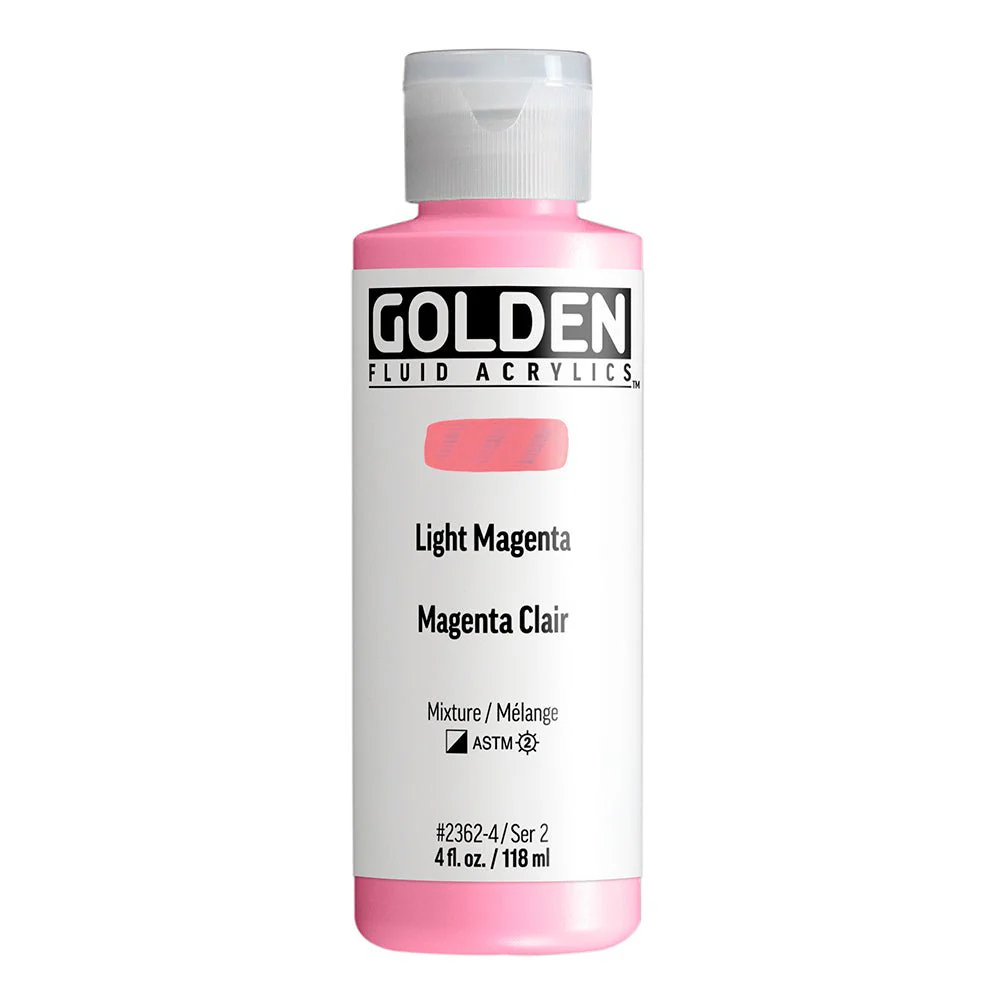 Golden Fluid Acrylic Light Magenta 4 oz