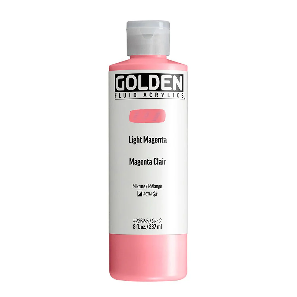 Golden Fluid Acrylic Light Magenta 8 fl. oz. / 237 ml