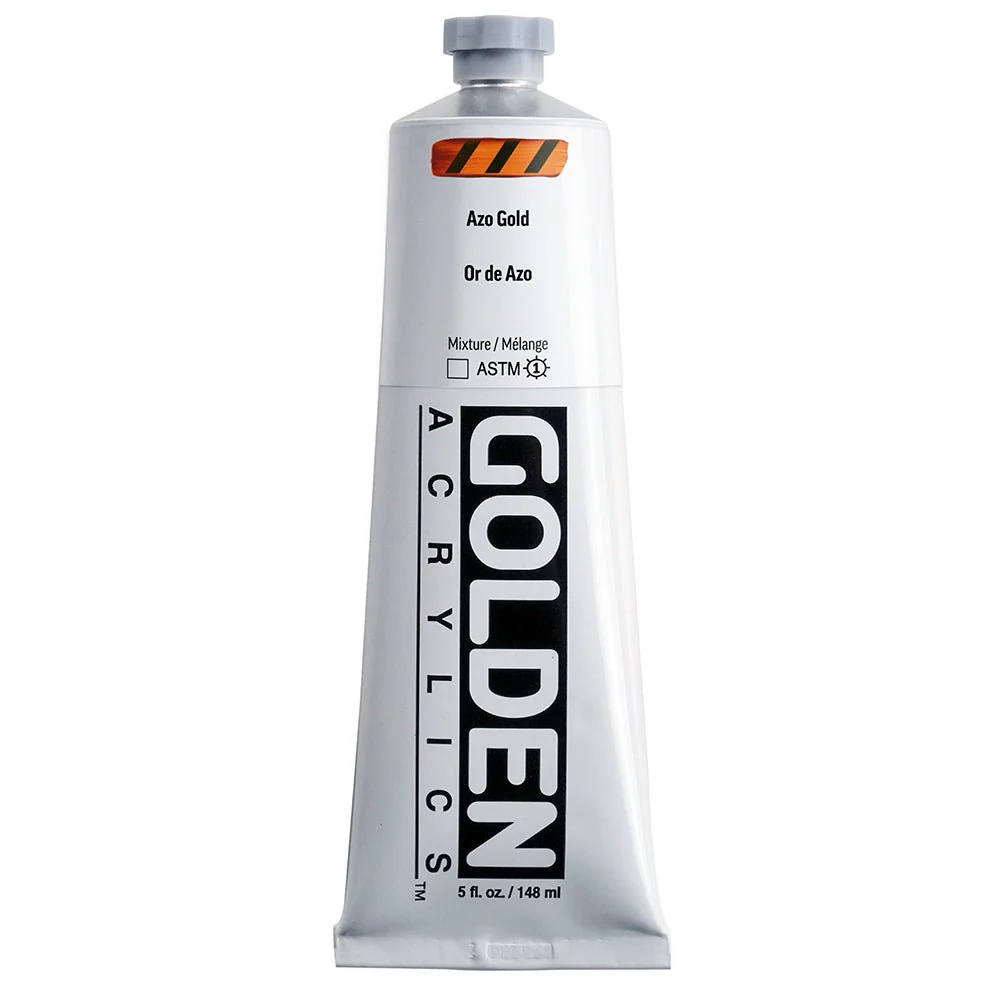Golden Heavy Body Acrylic Azo Gold 5 oz