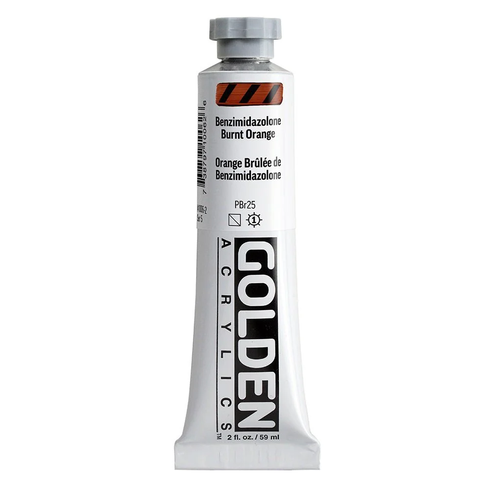 Golden Heavy Body Acrylic Benzimidazolone Burnt Orange 2 oz