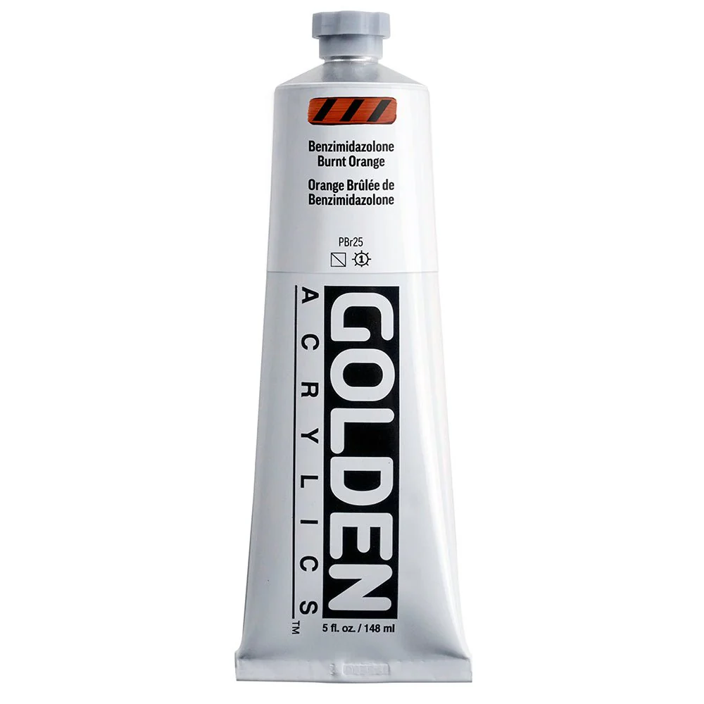 Golden Heavy Body Acrylic Benzimidazolone Burnt Orange 5 oz