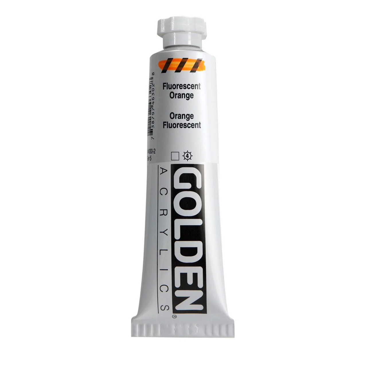 Golden Heavy Body Acrylic Fluorescent Orange 2 oz