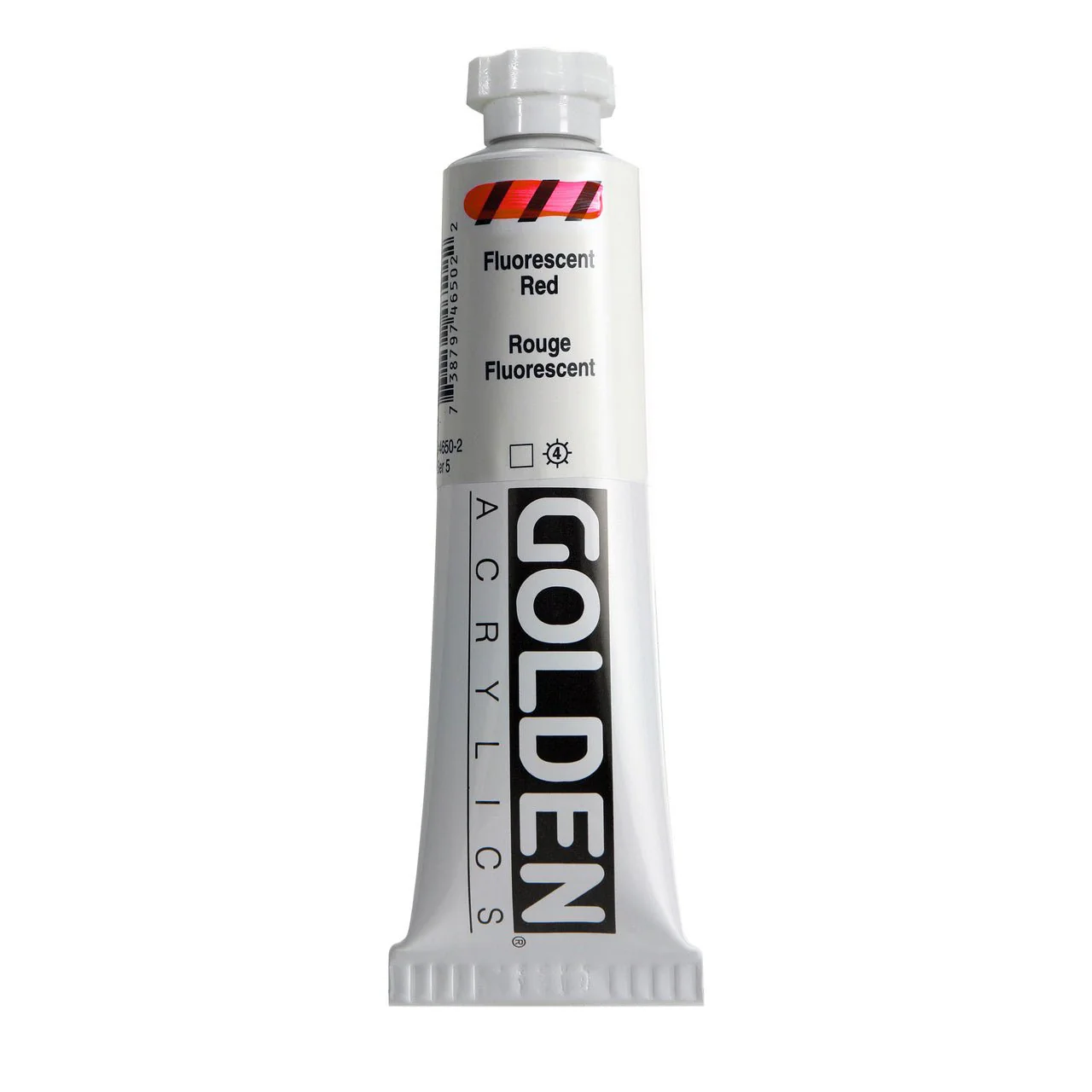 Golden Heavy Body Acrylic Fluorescent Red 2 oz