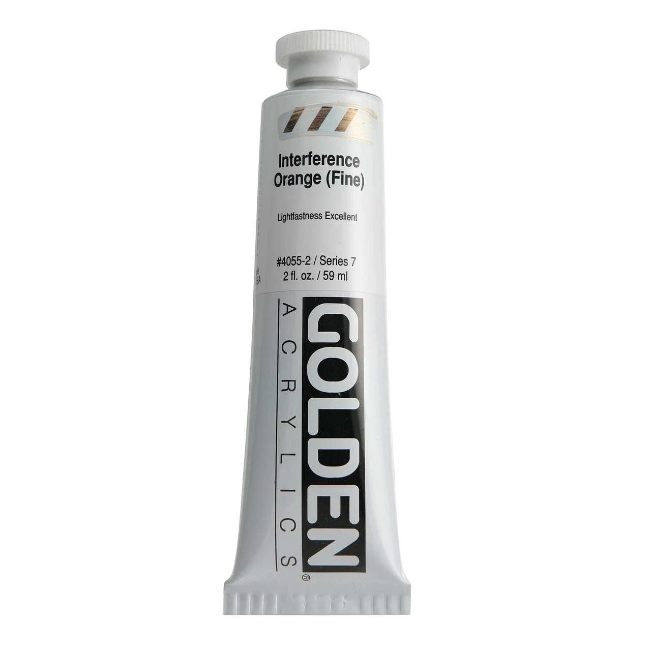 Golden Heavy Body Acrylic Interference Orange (fine) 2 oz