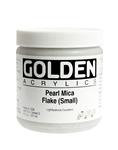 Golden Heavy Body Acrylic Iridescent Pearl Mica Flake (small) 8 oz