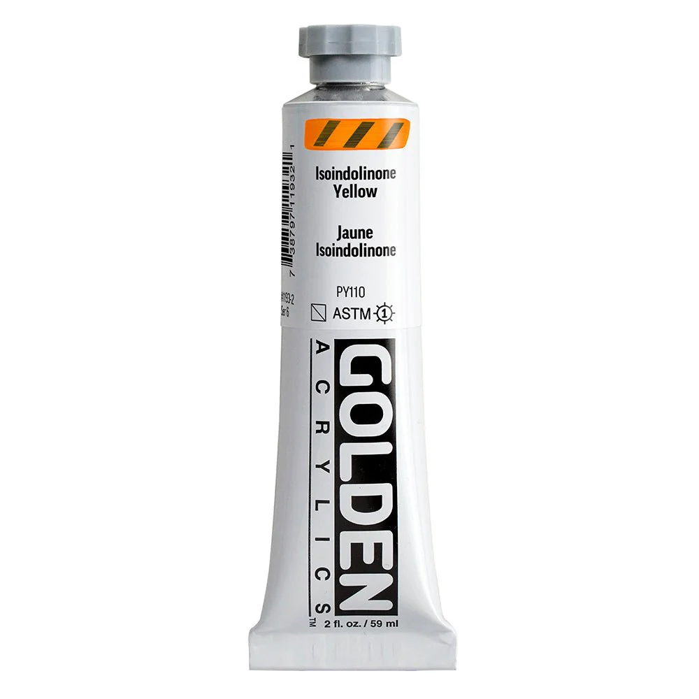 Golden Heavy Body Acrylic Isoindolinone Yellow 2 oz