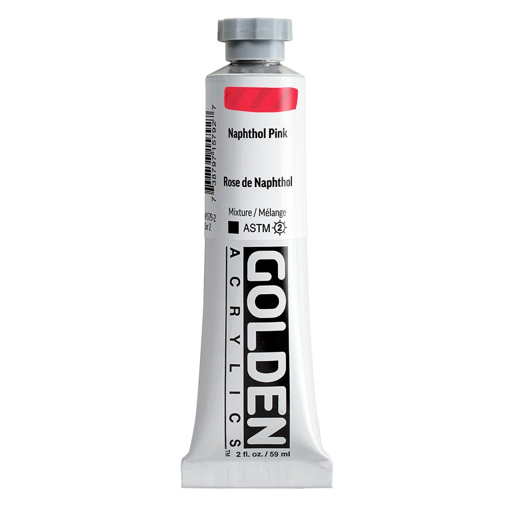 Golden Heavy Body Acrylic Naphthol Pink 2 oz