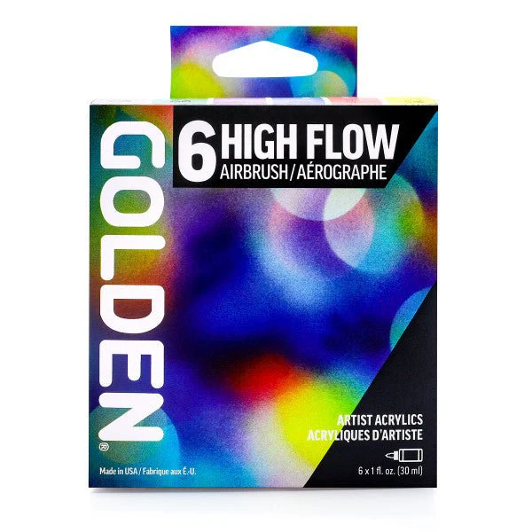 Golden High Flow Acrylic Airbrush Set