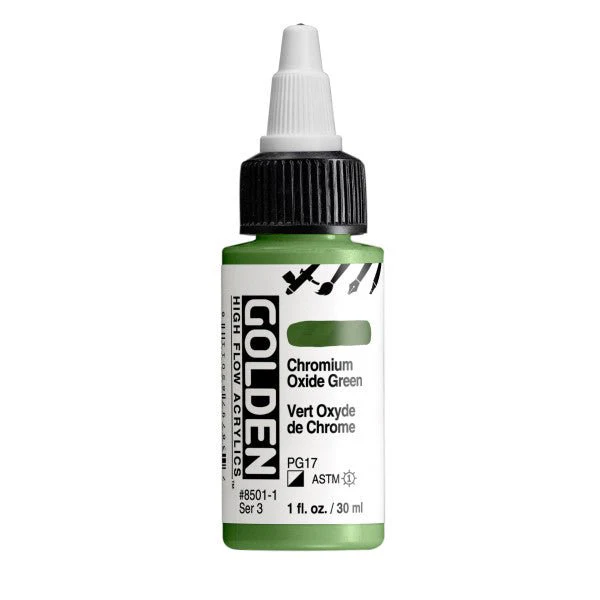 Golden High Flow Acrylic Chromium Oxide Green 1 oz