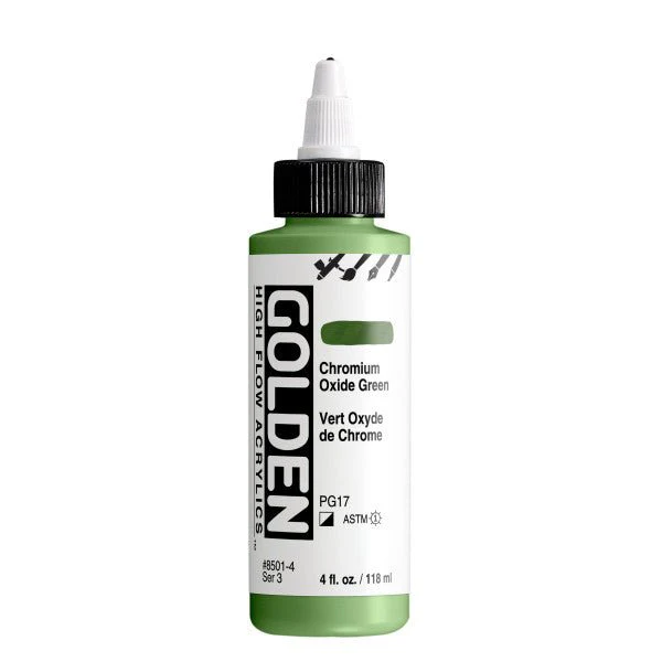 Golden High Flow Acrylic Chromium Oxide Green 4 oz