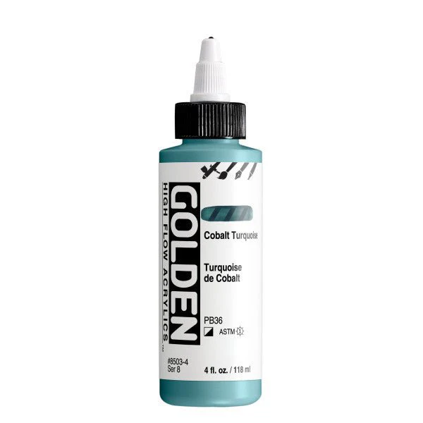 Golden High Flow Acrylic Cobalt Turquoise 4 oz