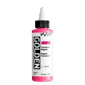 Golden High Flow Acrylic Fluorescent Magenta 4 oz