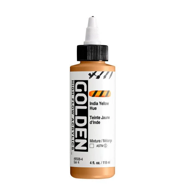 Golden High Flow Acrylic India Yellow Hue 4 oz