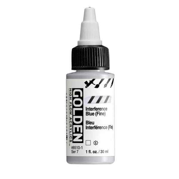 Golden High Flow Acrylic Interference  Blue (Fine) 1 oz