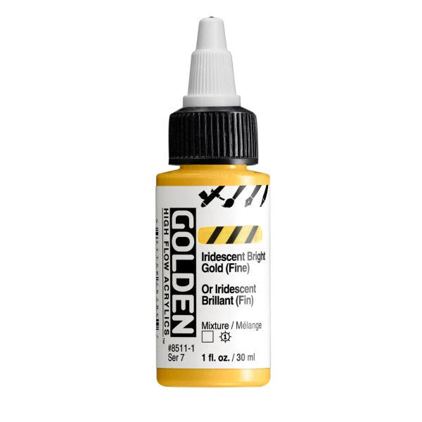 Golden High Flow Acrylic Iridescent Bright Gold (Fine) 1 oz