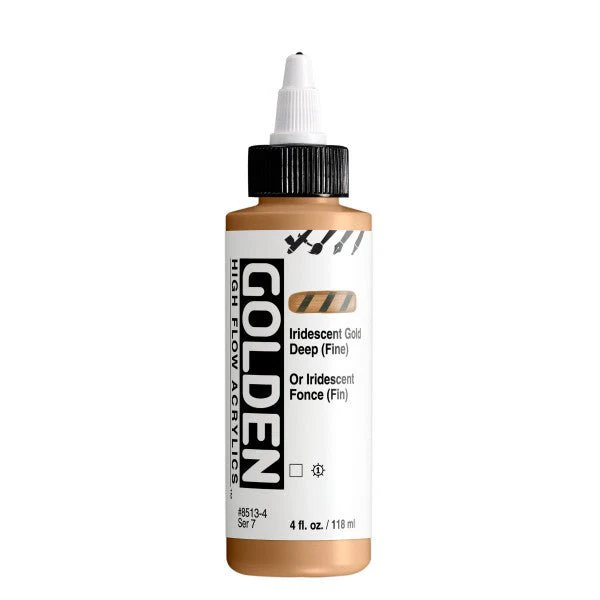 Golden High Flow Acrylic Iridescent Gold Deep (Fine) 4 oz