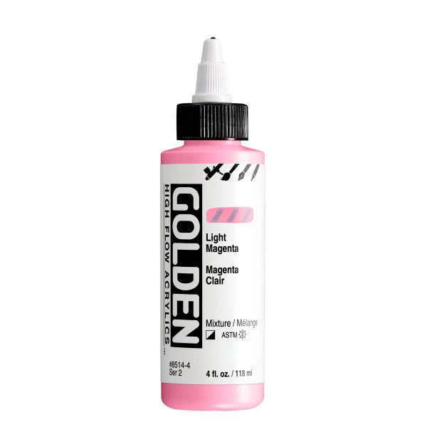 Golden High Flow Acrylic Light Magenta 4 oz