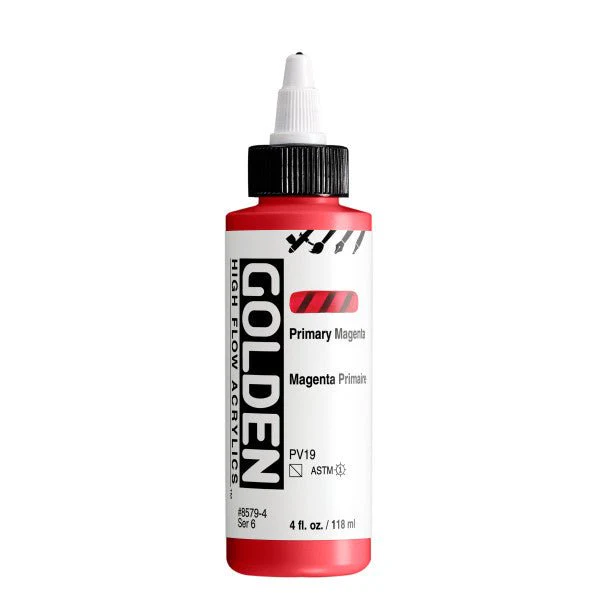 Golden High Flow Acrylic Primary Magenta 4 oz