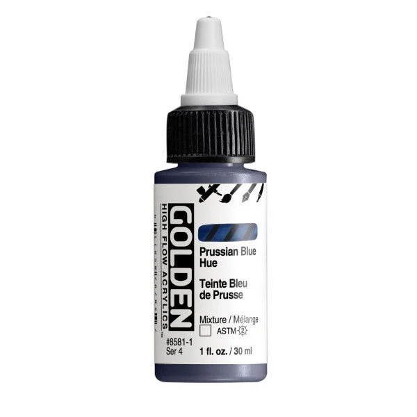 Golden High Flow Acrylic Prussian Blue Hue 1 oz