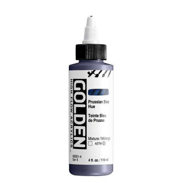Golden High Flow Acrylic Prussian Blue Hue 4 oz