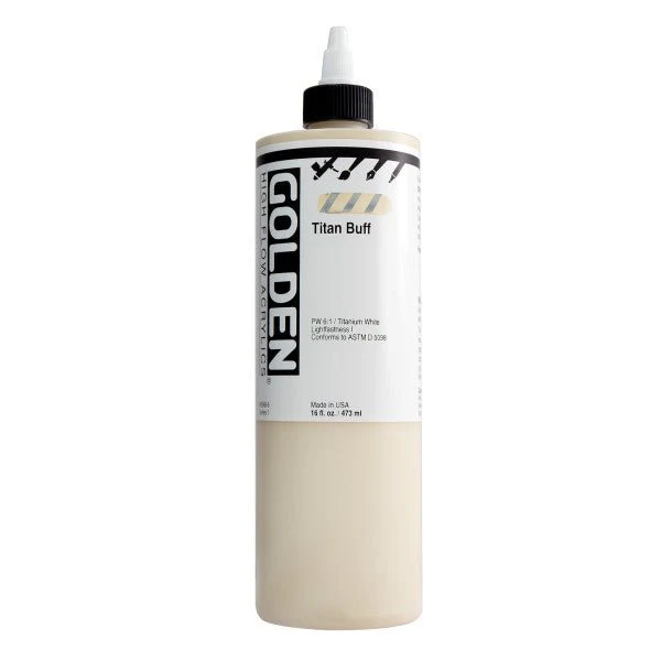 Golden High Flow Acrylic Titan Buff 16 oz