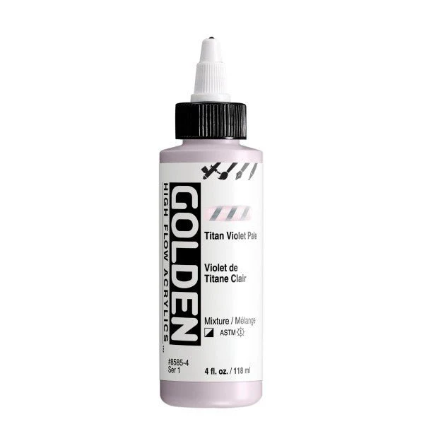 Golden High Flow Acrylic Titan Violet Pale 4 oz