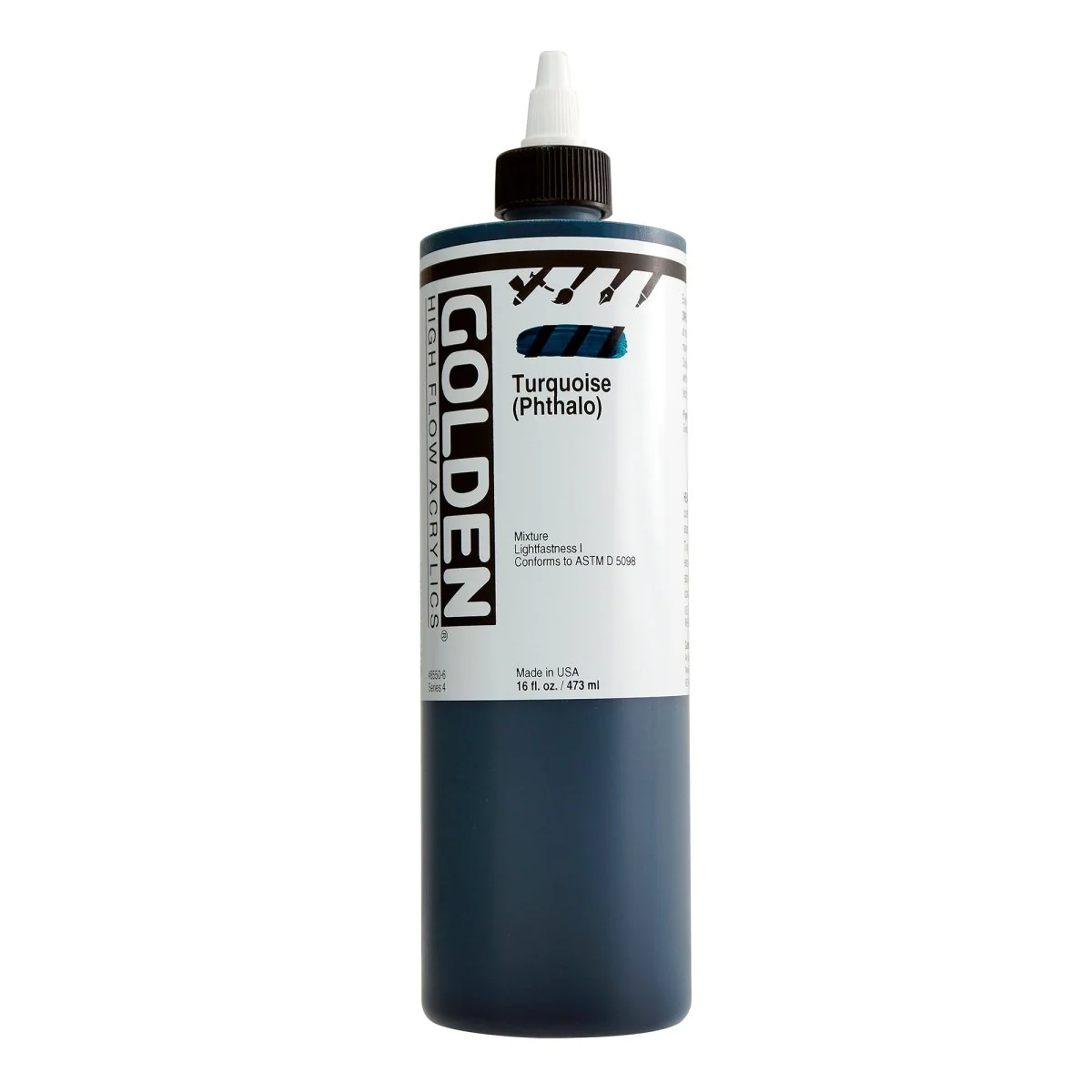 Golden High Flow Acrylic Turquoise (Phthalo ) 16 oz