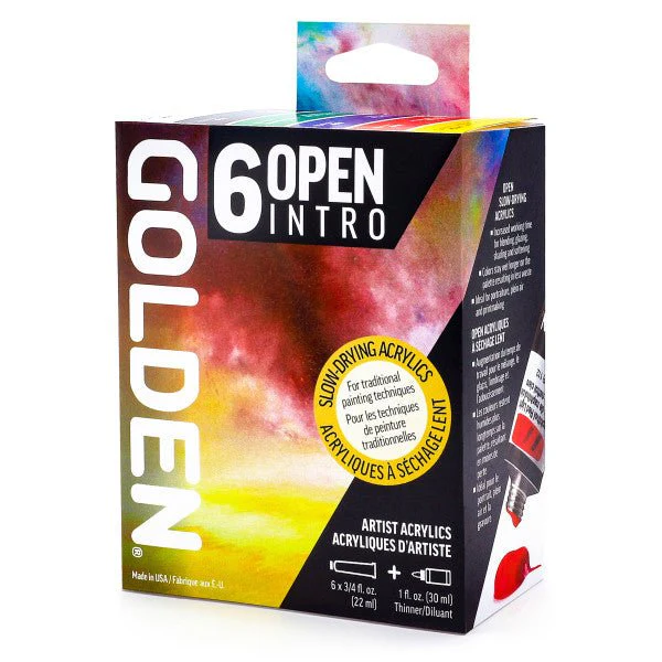 Golden OPEN Acrylic 6 Color Intro Set