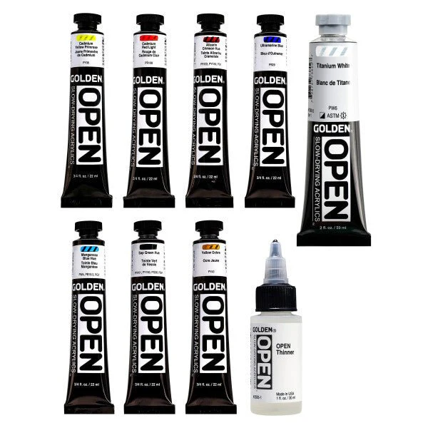 Golden OPEN Acrylic Landscape Set of 7 Colors (22 ml Tubes) - Image 2