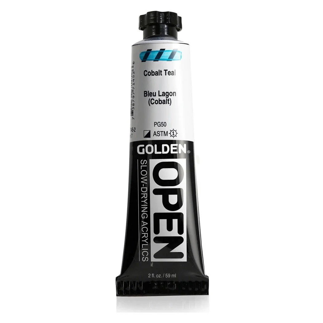 Golden OPEN Acrylic Cobalt Teal 2 oz