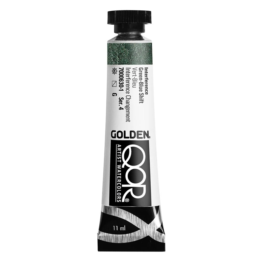 Golden QoR Watercolor 11 ml -  Interference Green-Blue Shift