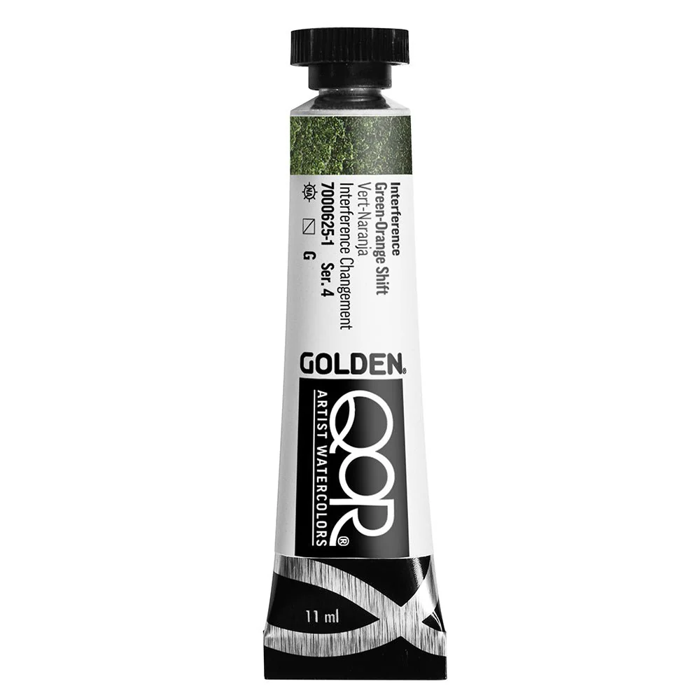 Golden QoR Watercolor 11 ml -  Interference Green-Orange Shift