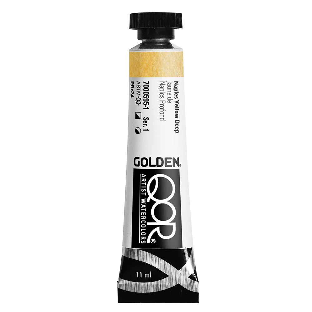 Golden QoR Watercolor 11 ml -  Naples Yellow Deep