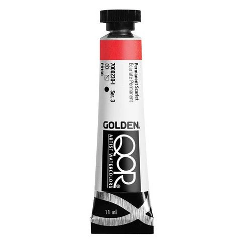 Golden QoR Watercolor 11 ml - Permanent Scarlet