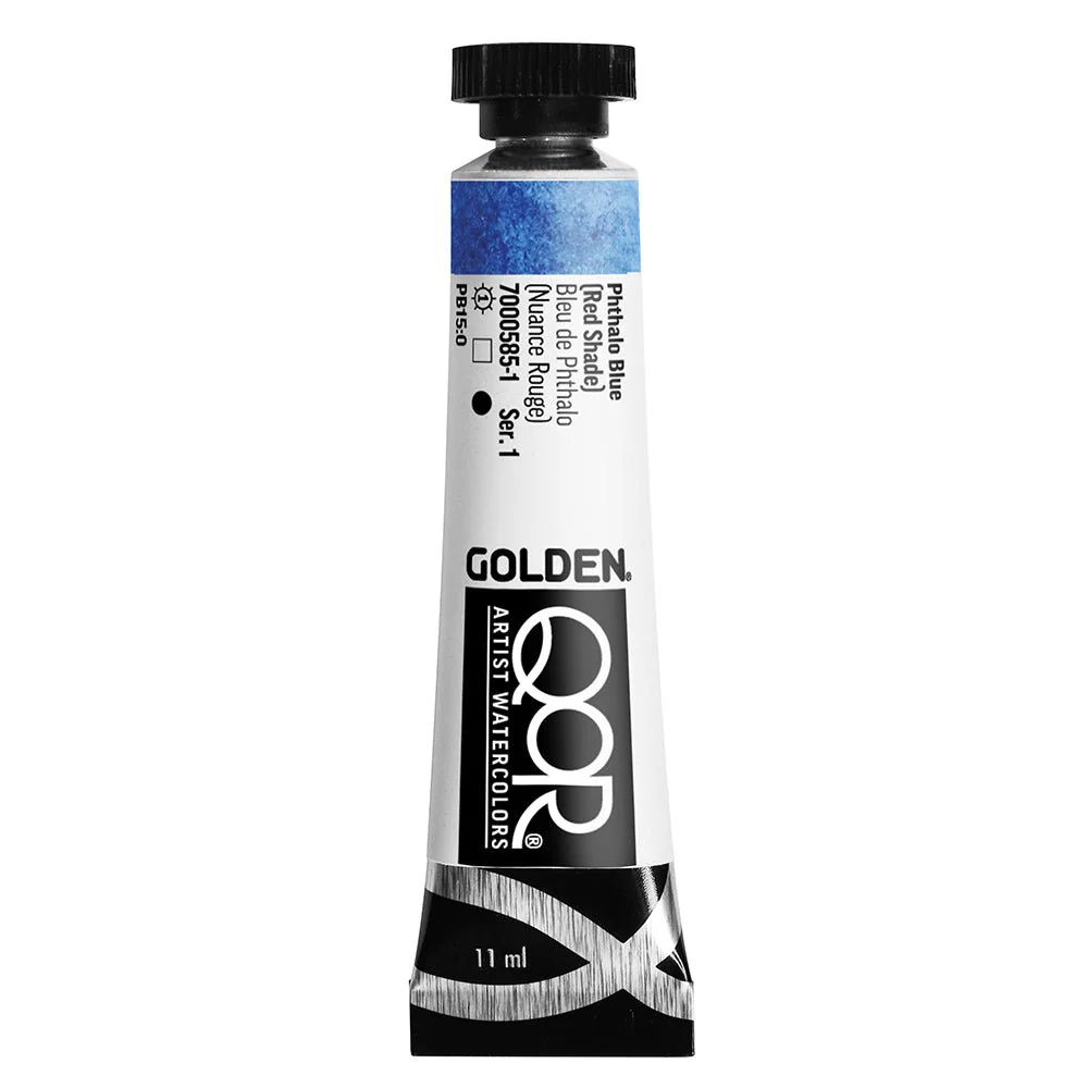 Golden QoR Watercolor 11 ml -  Phthalo Blue (red shade)