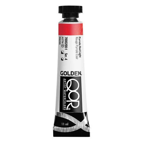 Golden QoR Watercolor 11 ml - Pyrrole Red Light