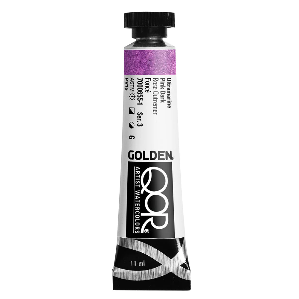 Golden QoR Watercolor 11 ml -  Ultramarine Pink Dark