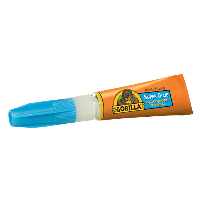 Gorilla Super Glue (cyanoacrylate glue) 3 gram tube