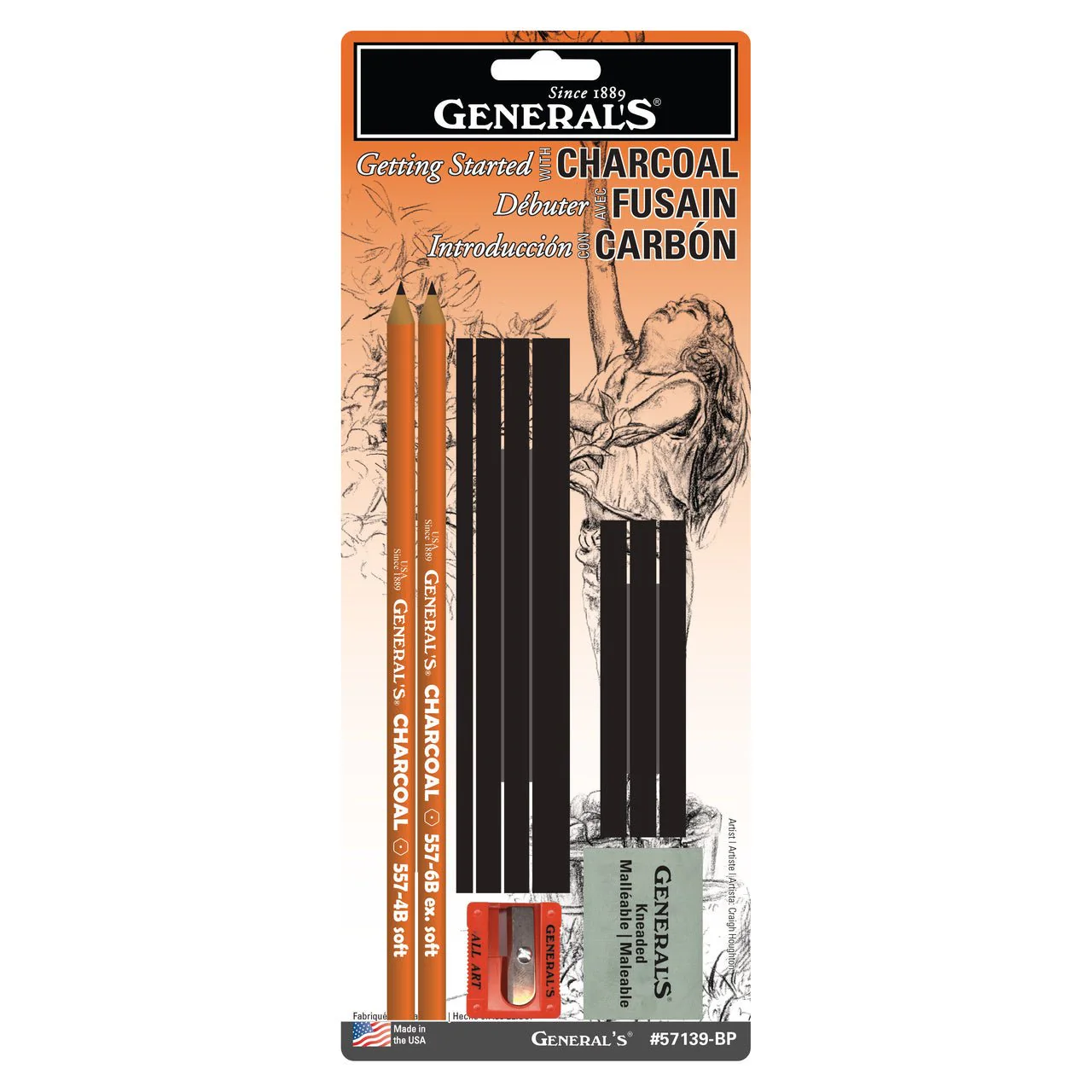 General Charcoal Drawing Assortment Set