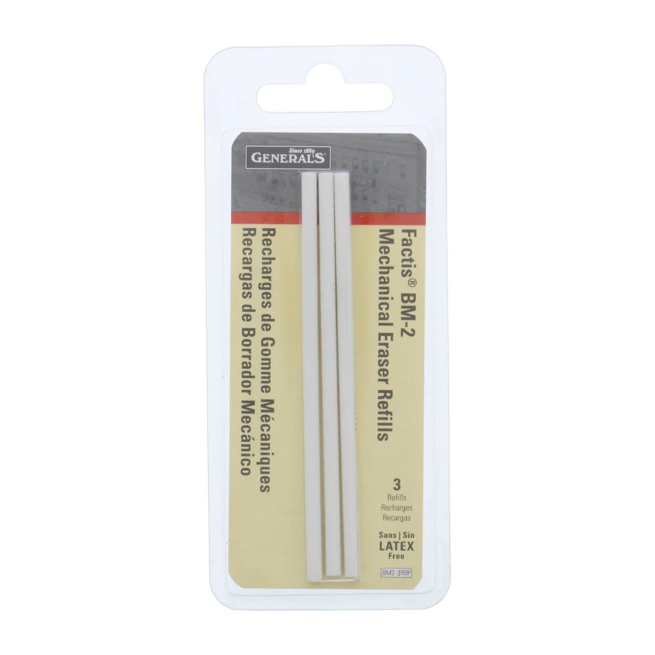 Factis BM-2 Mechanical Eraser - Refill 3 Pack