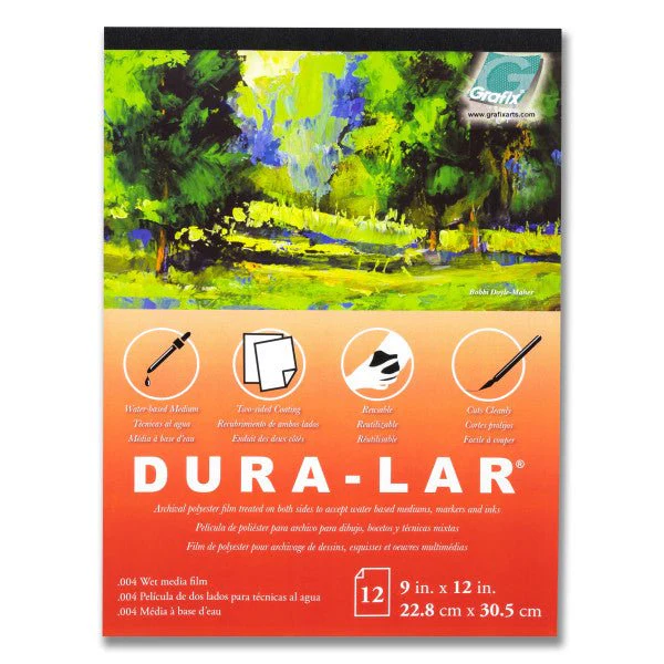 Grafix Dura-Lar Wet Media Film .004 inch -   9x12 inch Pad