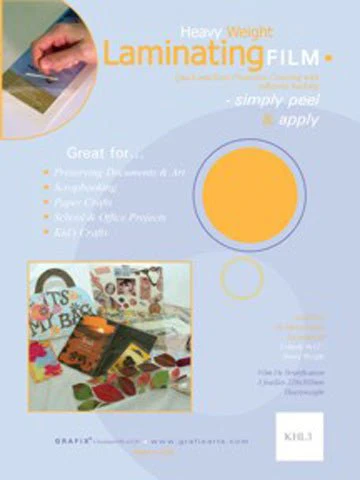 Grafix Laminating Film .005 (heavy weight) 9"X12" 3 pack