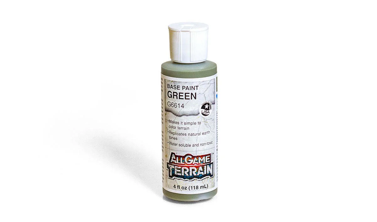 All Game Terrain - Base Paints 4 fl oz (118 ml) - Green