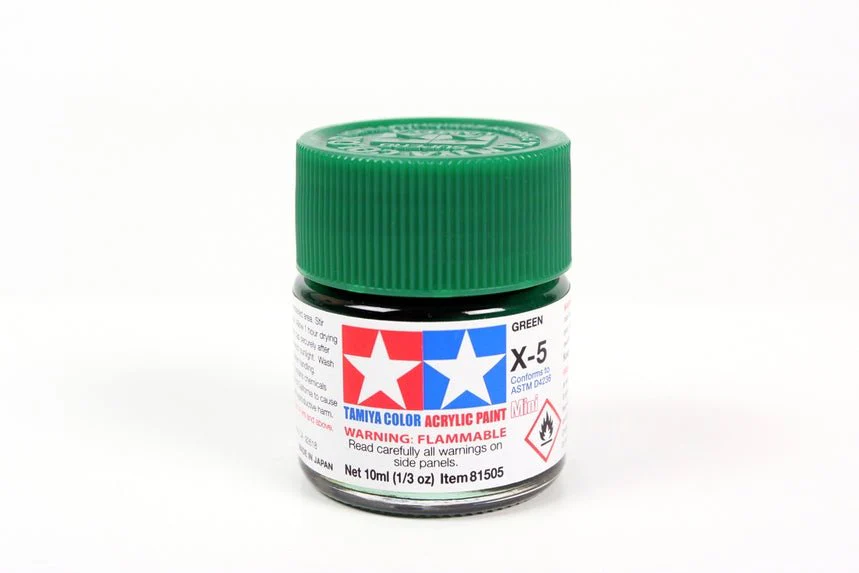 Tamiya Mini Acrylic 10 ml - X-5 Green Gloss Finish